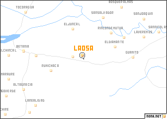 map of La Osa