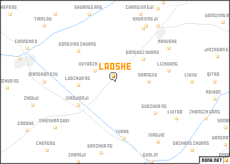 map of Laoshe