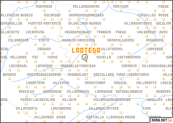 map of La Oteda