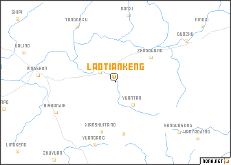 map of Laotiankeng