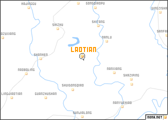 map of Laotian