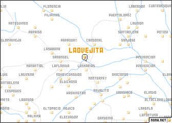 map of La Ovejita