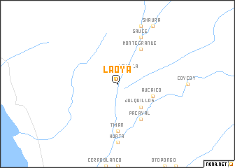 map of La Oya