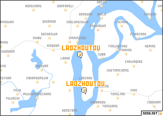 map of Laozhoutou