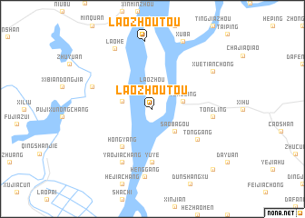 map of Laozhoutou