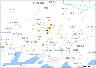 map of Lao