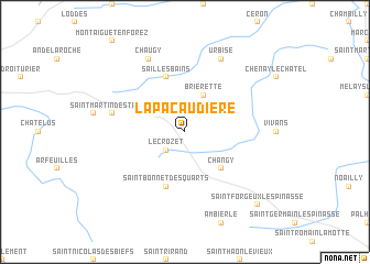 map of La Pacaudière