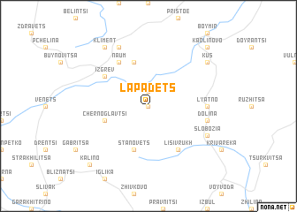 map of Lapadets