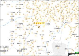 map of Lapade