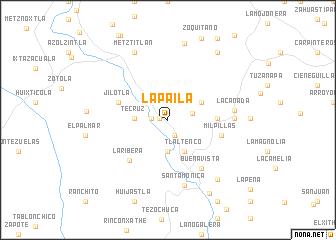 map of La Paila