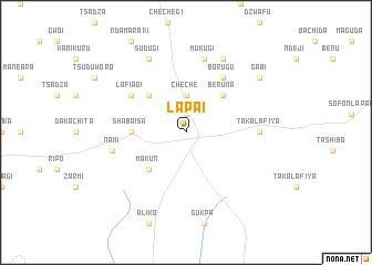 map of Lapai