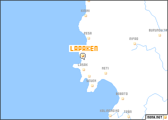 map of Lapaken