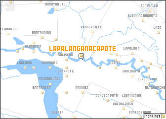 map of La Palangana Capote