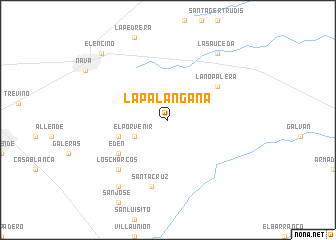 map of La Palangana