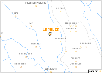 map of La Palca