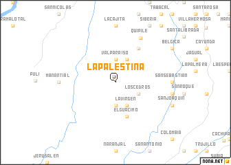 map of La Palestina