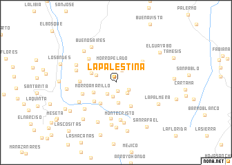 map of La Palestina