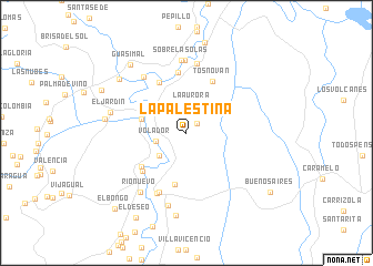 map of La Palestina