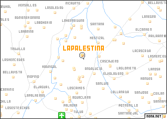 map of La Palestina