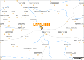 map of Lapalisse