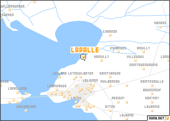 map of La Palle