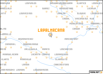 map of La Palma Caña