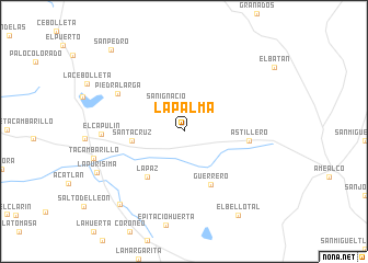 map of La Palma