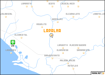 map of La Palma