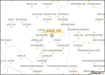 map of La Palma