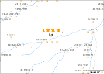 map of La Palma