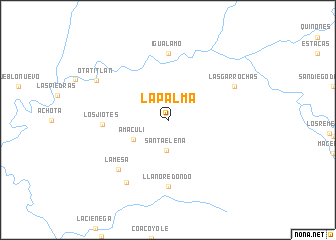 map of La Palma