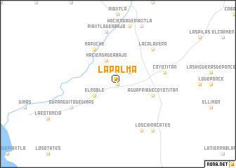 map of La Palma