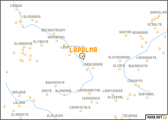 map of La Palma