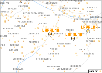 map of La Palma