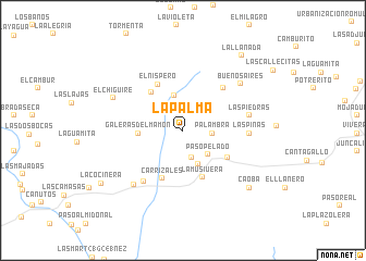 map of La Palma