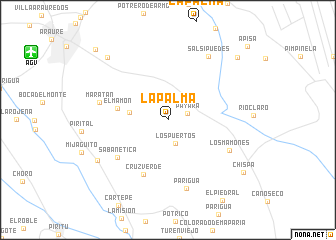 map of La Palma