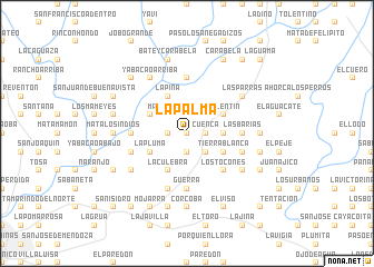 map of La Palma