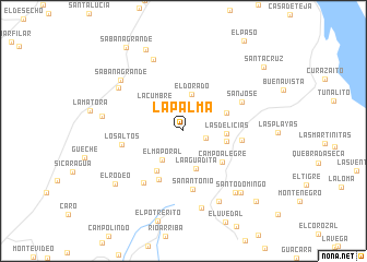 map of La Palma