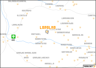 map of La Palma