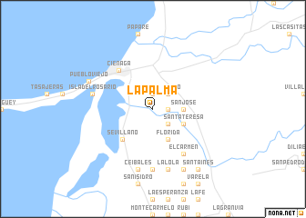 map of La Palma