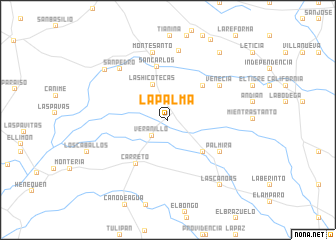 map of La Palma