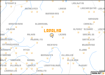 map of La Palma