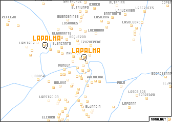 map of La Palma