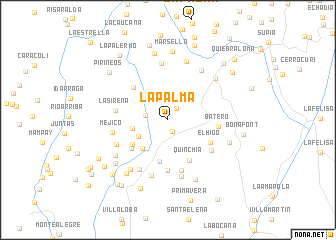 map of La Palma