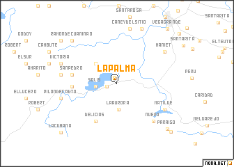 map of La Palma