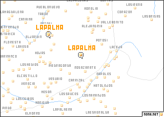 map of La Palma