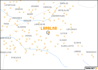 map of La Palma