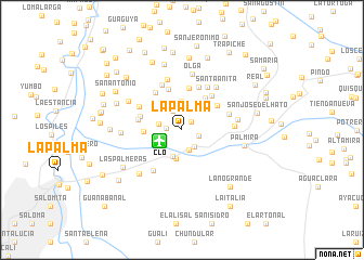 map of La Palma