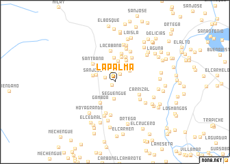 map of La Palma