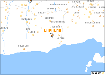 map of La Palma